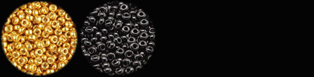 Black and gold beads Black and gold beads