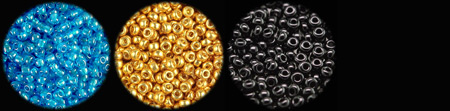 Blue gold black beads Blue gold black beads