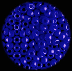 Dark blue seed beads