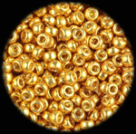 Gold seed beads