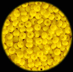 Yellow seed beads