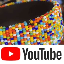 african beaded bangles speckled 3