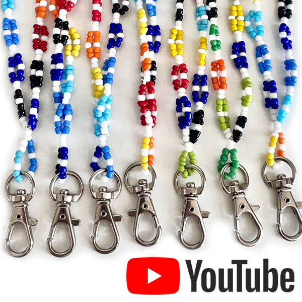 african beaded rainbow nation lanyards youtube video