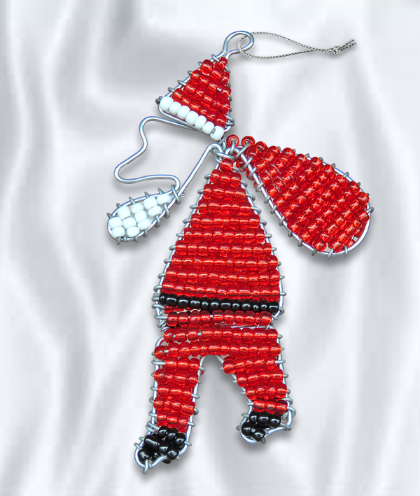 African Beaded Father Christmas African Beaded Father Christmas