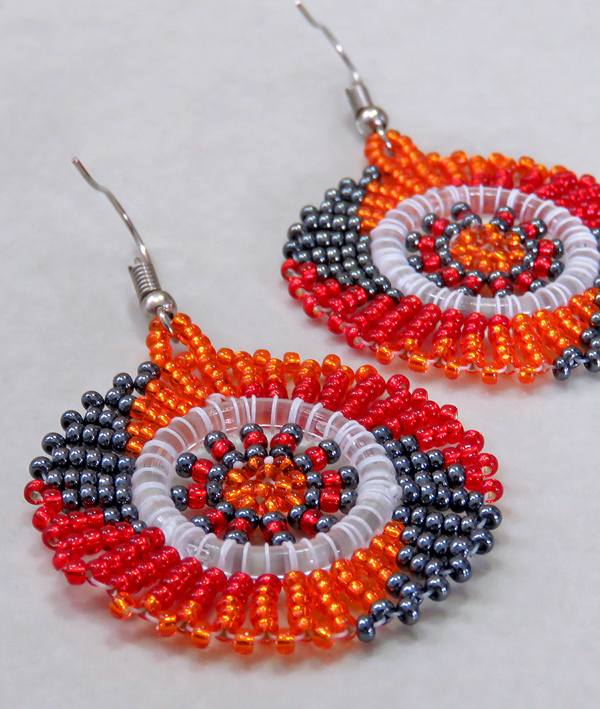 African Beaded Earrings from South Africa