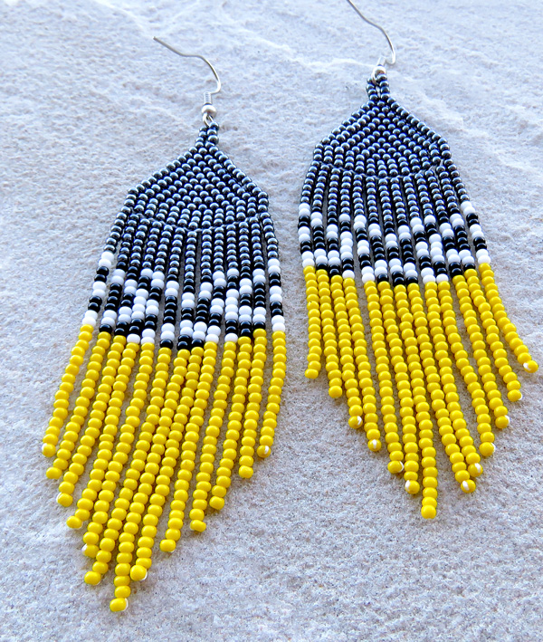 African Beaded Earrings from South Africa African Beaded Earrings from South Africa