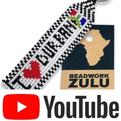 african beaded i love durban keyring youtube video