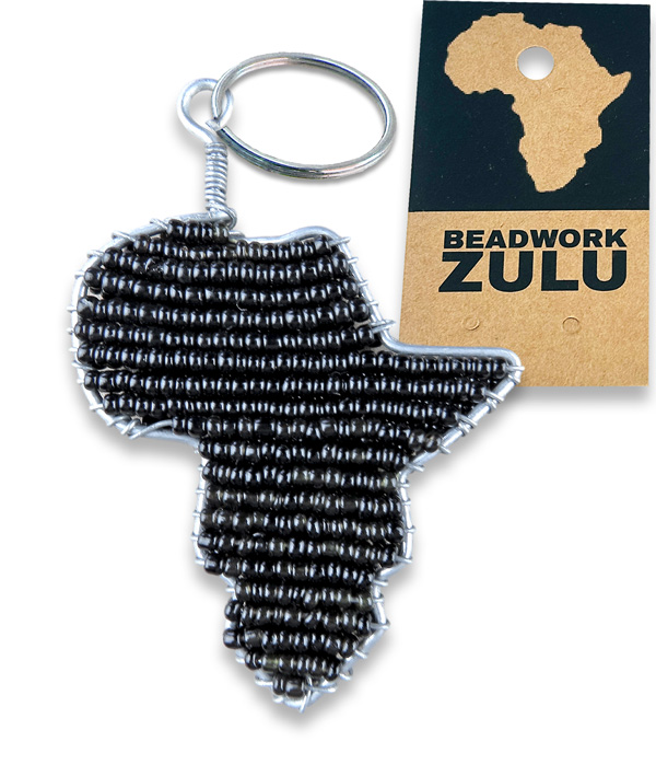 African Beaded Keyrings South Africa beaded africa map keyring south africa