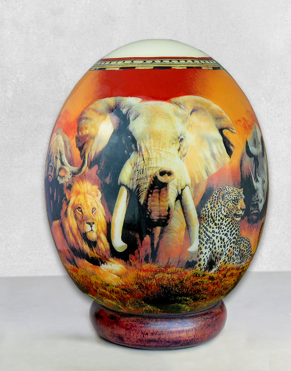 Ostrich Egg Shells Big Five South Africa Wholesale ostrich egg decoupage big five