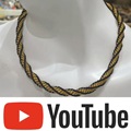 african beade neckles twisted gold black youtube video