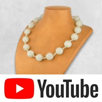 african beaded bobble silver necklace youtube video