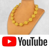 african beaded bobble necklace gold youtube video