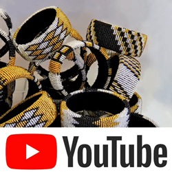 beaded african wide bangle gold black silver youtube video