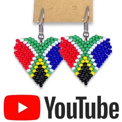 beaded earing sa flag youtube video