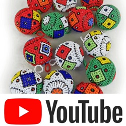 beaded mixed bauble christmas decoration youtube video