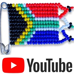 beaded sa flag pin youtube video