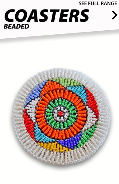 african beaded coasters south africa