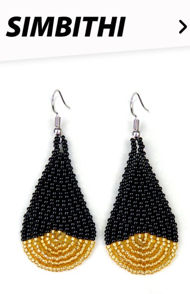 African Beaded Earrings Simbithi | EARTH AFRICA