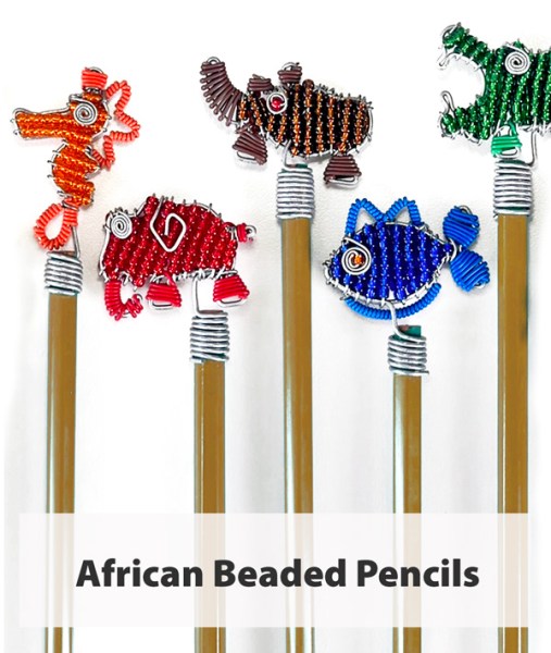 South African Beaded Pencils | WHOLESALE