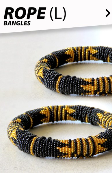 African Beaded Rope Bangles | SOUTH AFRICA