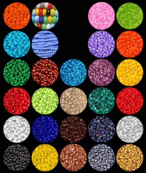 ALL BEAD COLOURS SWATCH 17