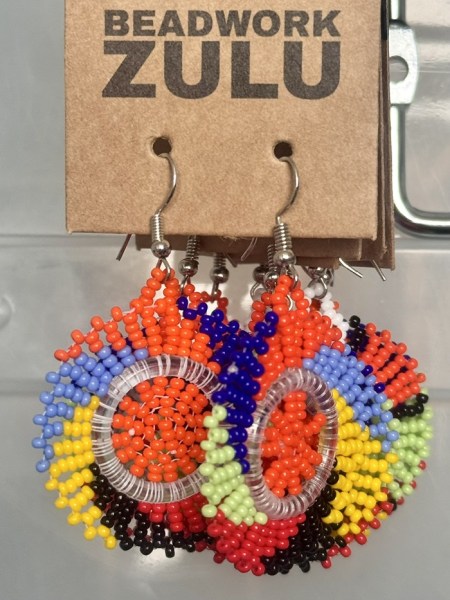 Circle Earrings African Colours