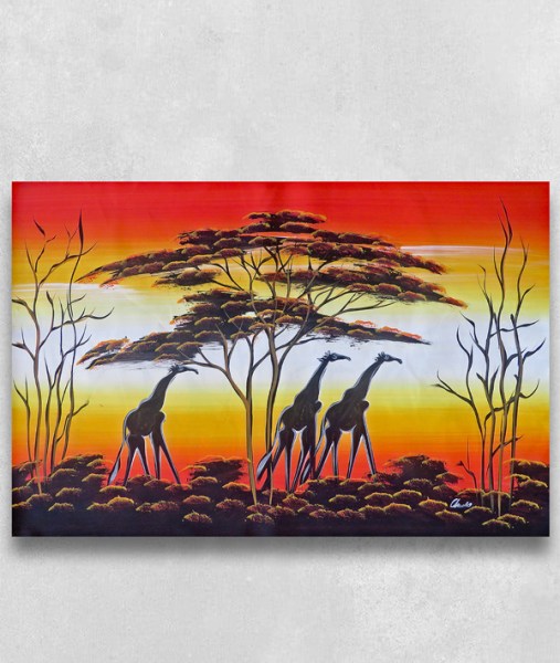 african art giraffe58