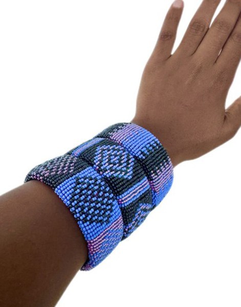 African Beaded Bangles Wide