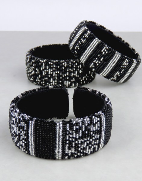 African Beaded Bangles Wide