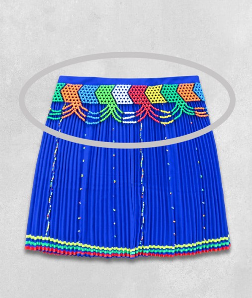 African Beaded Belt Half Moon
