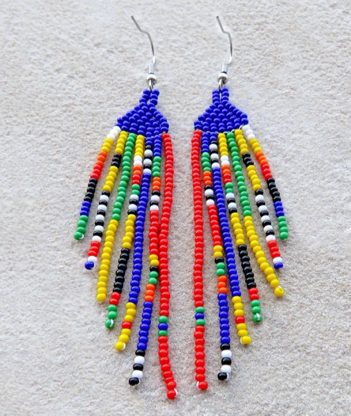 african beaded earrings nguni