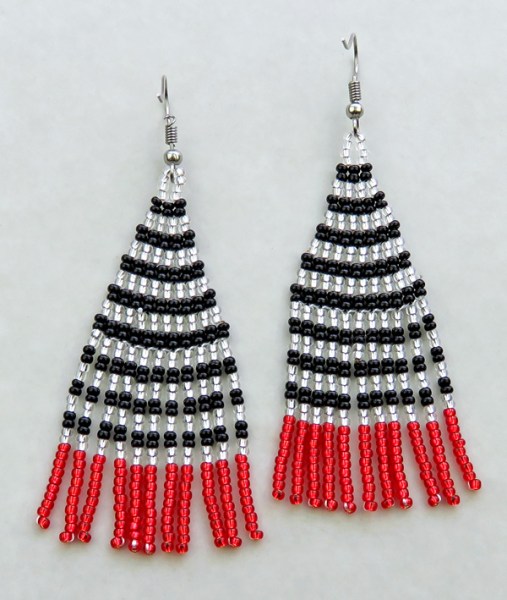 African Beaded Earrings Tembe Mixed