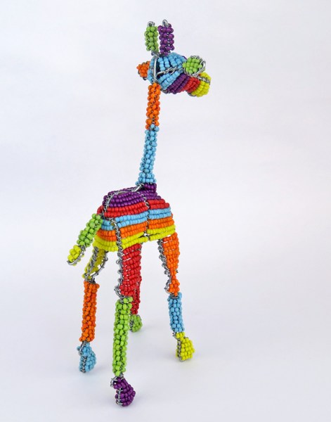 african beaded giraffe colour stripes 5