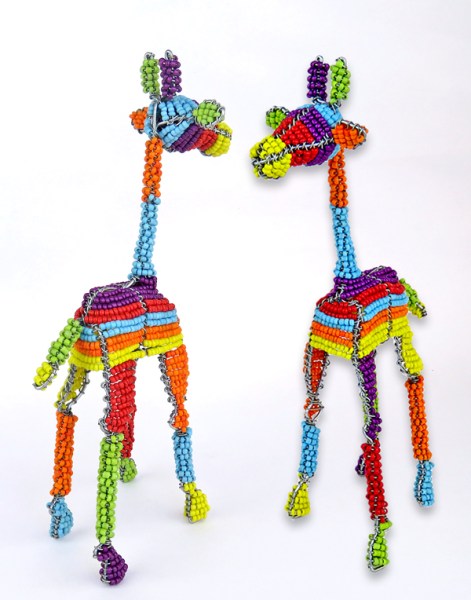 african beaded giraffe colour stripes 6