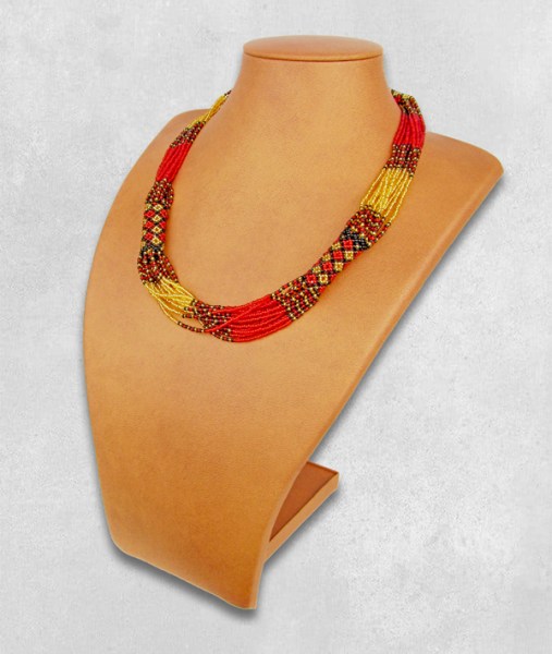 African Beaded Necklace Mvovo