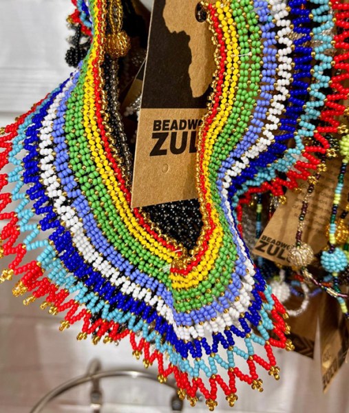 African Beaded Ntombi Necklaces - African colours.
