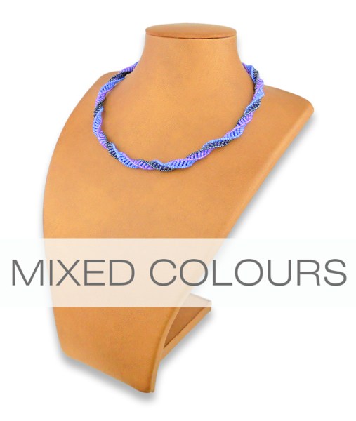 African Beaded Twisted Necklaces