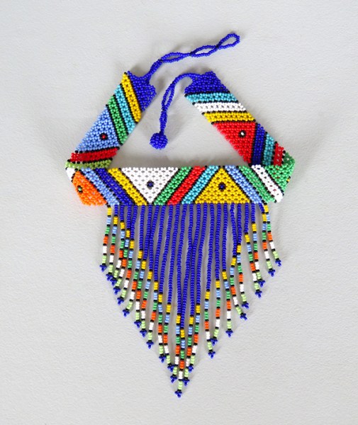 Dark Blue Necklace Choker Tassel