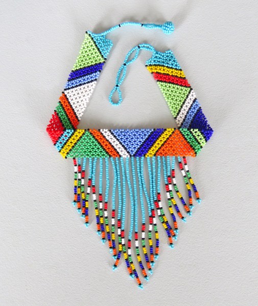 Light Blue Necklace Choker Tassel