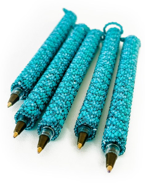 african-beaded-pens-aqua
