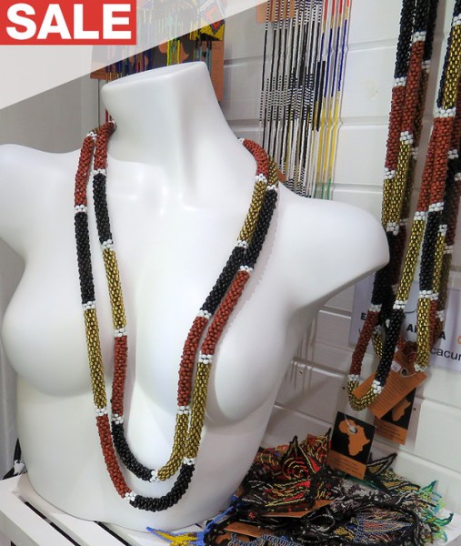 African Beaded Safari Necklace