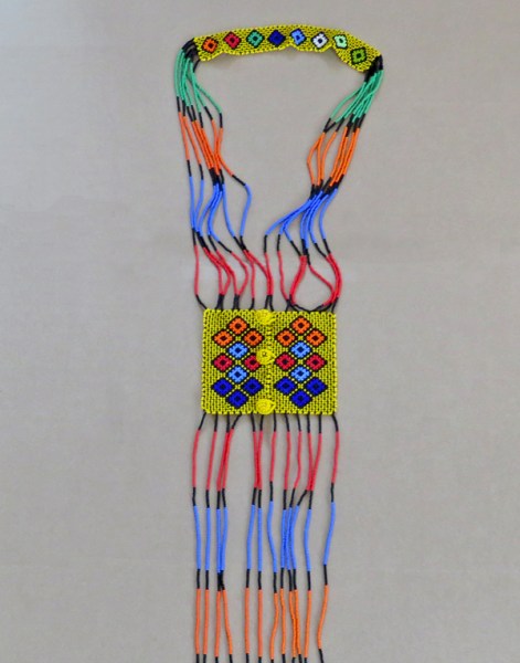 african beaded scarf necklace