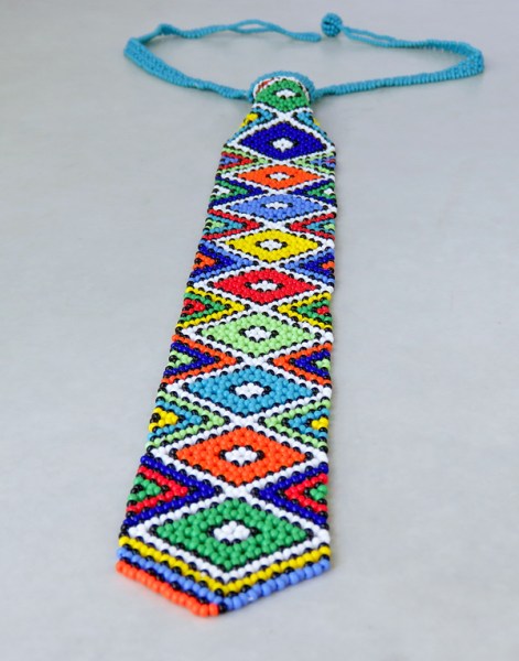 african beaded ties zulu colours 9