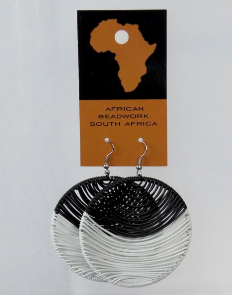 Earrings Ulusaba Black White