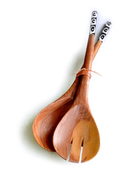 Bone Handle Salad Server Set