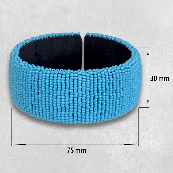beaded bangle wide size