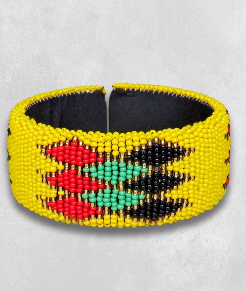beaded bangle zulu colours 4