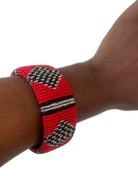 african beaded bangles mixed colours 5
