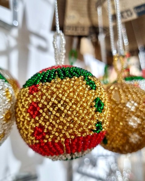 Assorted African Beaded Christmas Balls | WHOLESALE
