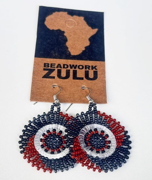 beaded-earrings-metallic-grey-brown-silver